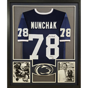Mike Munchak Framed Signed Jersey Steiner Penn State Autographed