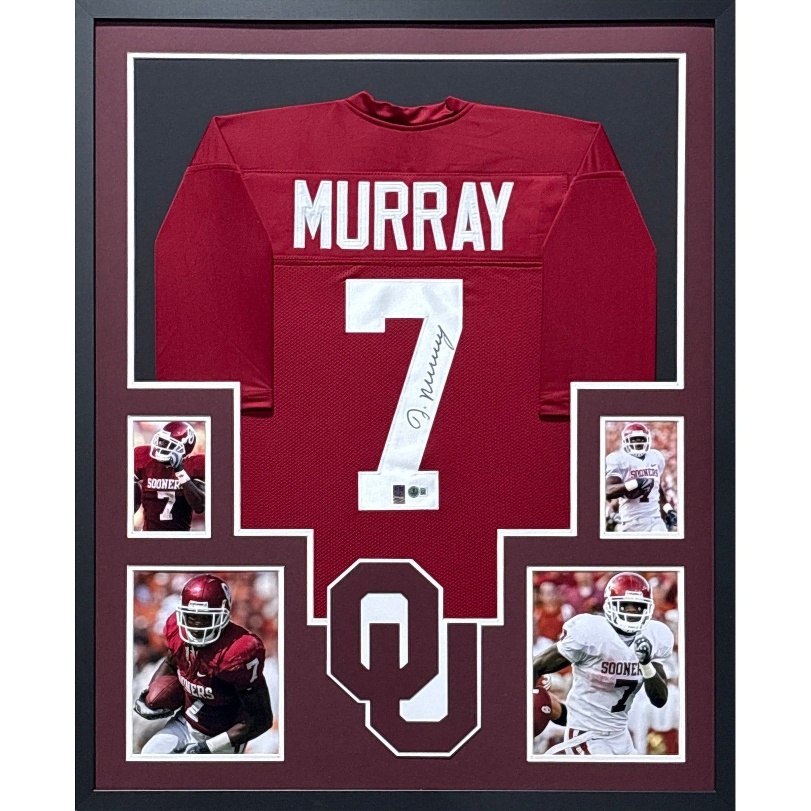 DeMarco Murray Framed Signed Jersey Beckett Autographed Signed Oklahoma