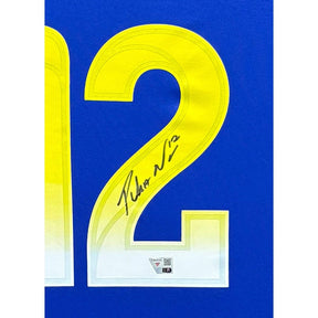 Puka Nacua Framed Signed Jersey Fanatics Autographed Los Angeles Rams 12