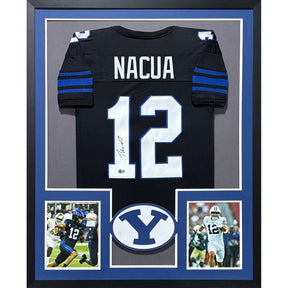 Puka Nacua Framed Signed BYU Jersey Beckett Autographed  Rams Brigham Young