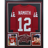 Joe Namath Framed Alabama Signed Jersey Beckett Autographed