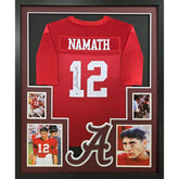Joe Namath Signed Framed Jersey Autographed Alabama Steiner
