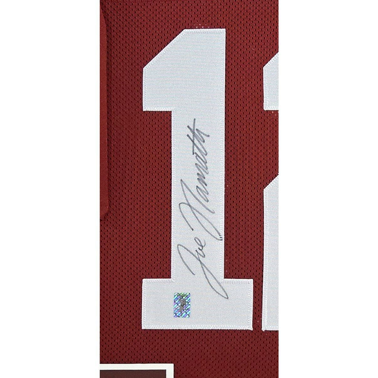 Joe Namath Signed Framed Jersey Autographed Alabama Namath COA