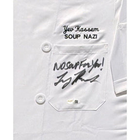 Soup Nazi Larry Thomas Signed Framed JSA Seinfeld Autographed Chef's Jacket