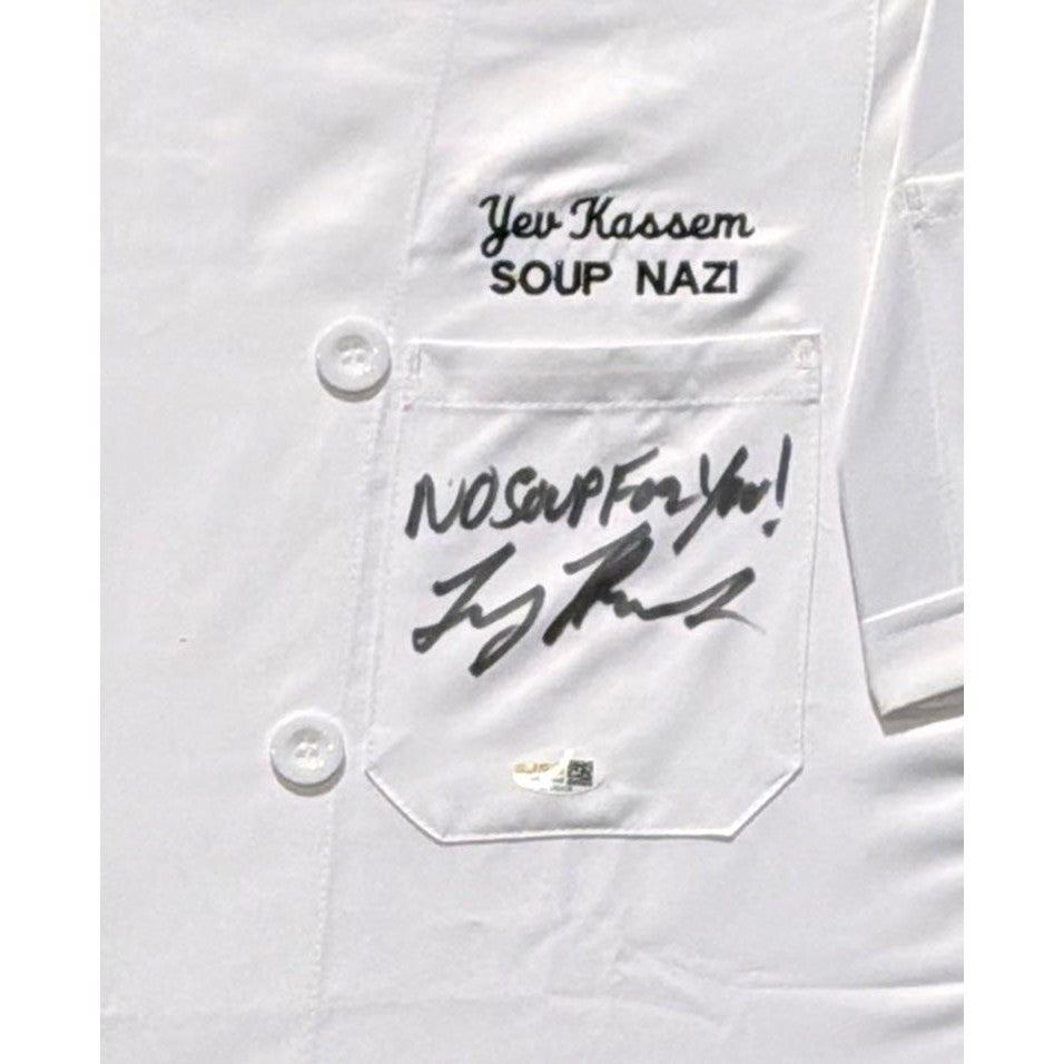 Soup Nazi Larry Thomas Signed Framed JSA Seinfeld Autographed Chef's Jacket