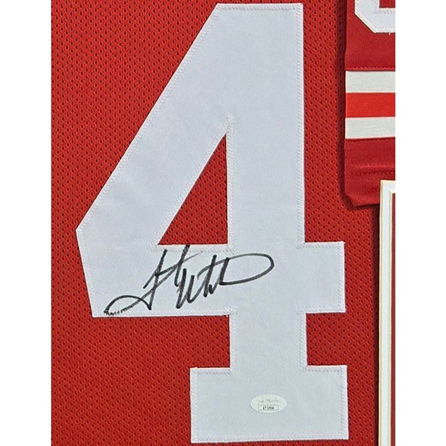 Nebraska National Championship Framed Signed Jersey JSA Autographed 1994 Wistrom