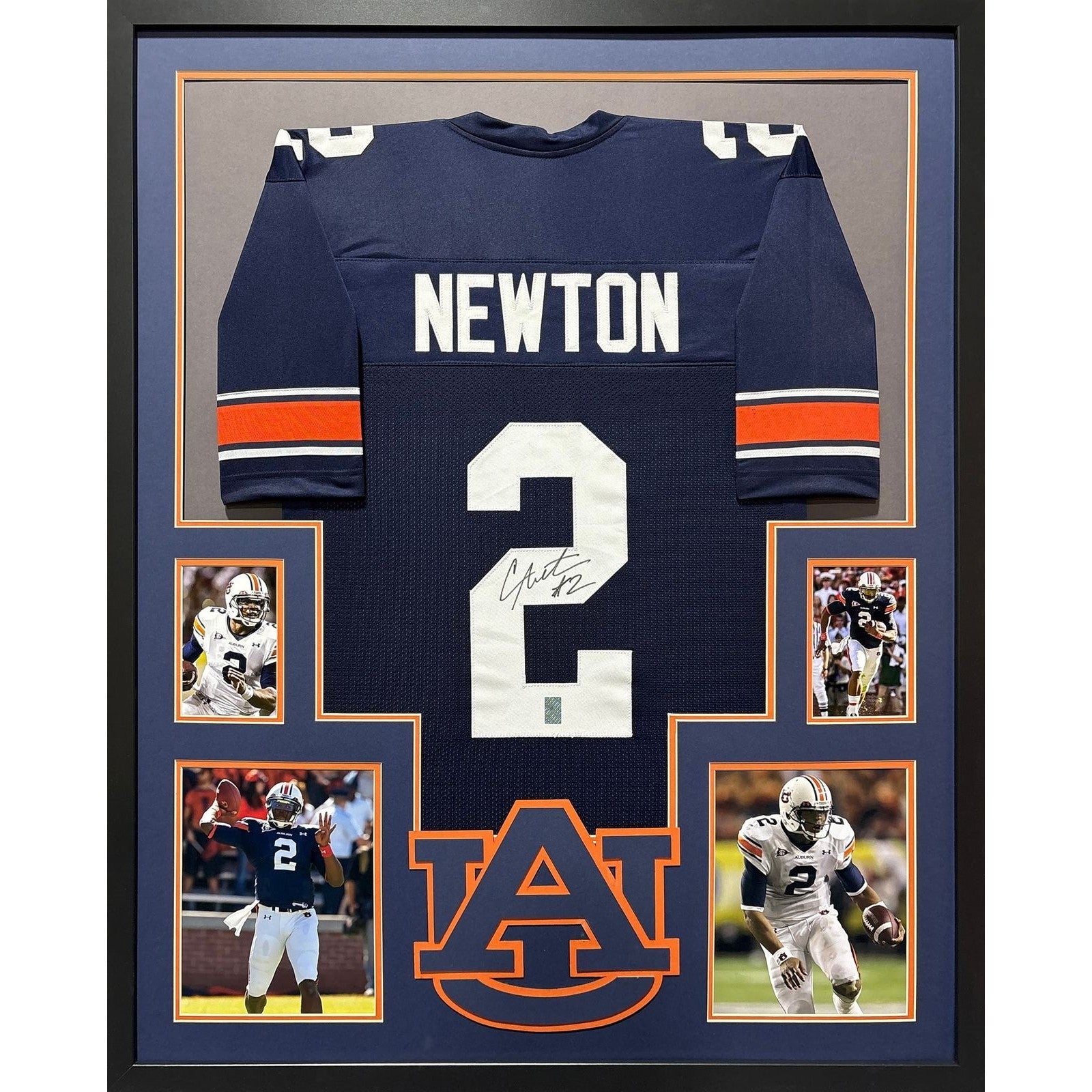 Cam Newton Signed Framed Jersey Newton COA Autographed Auburn