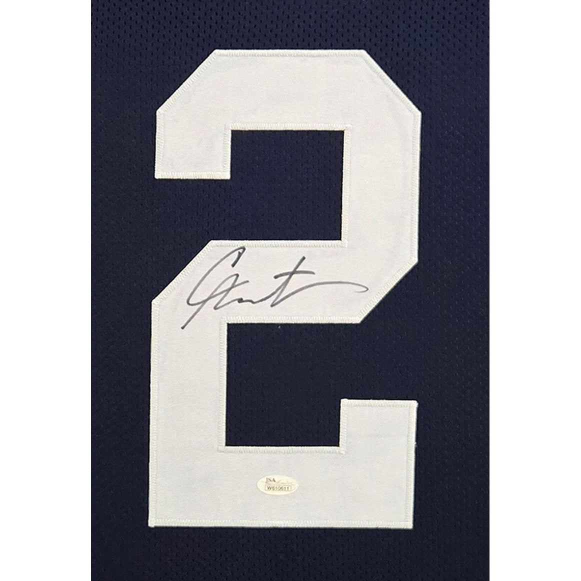 Cam Newton Framed Stat Jersey JSA COA Autographed Signed Auburn 4P