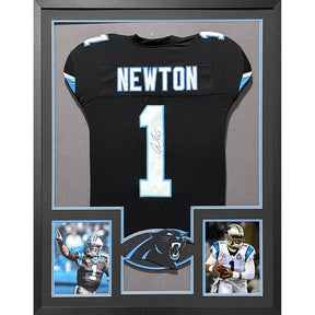 Cam Newton Framed Jersey JSA Autographed Signed Carolina Panthers PC