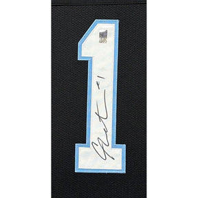 Cam Newton Framed Jersey GTSM COA Autographed Signed Carolina Panthers
