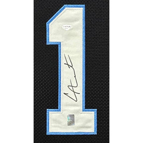 Cam Newton Framed Stat Jersey PSA/DNA Autographed Signed Carolina Panthers