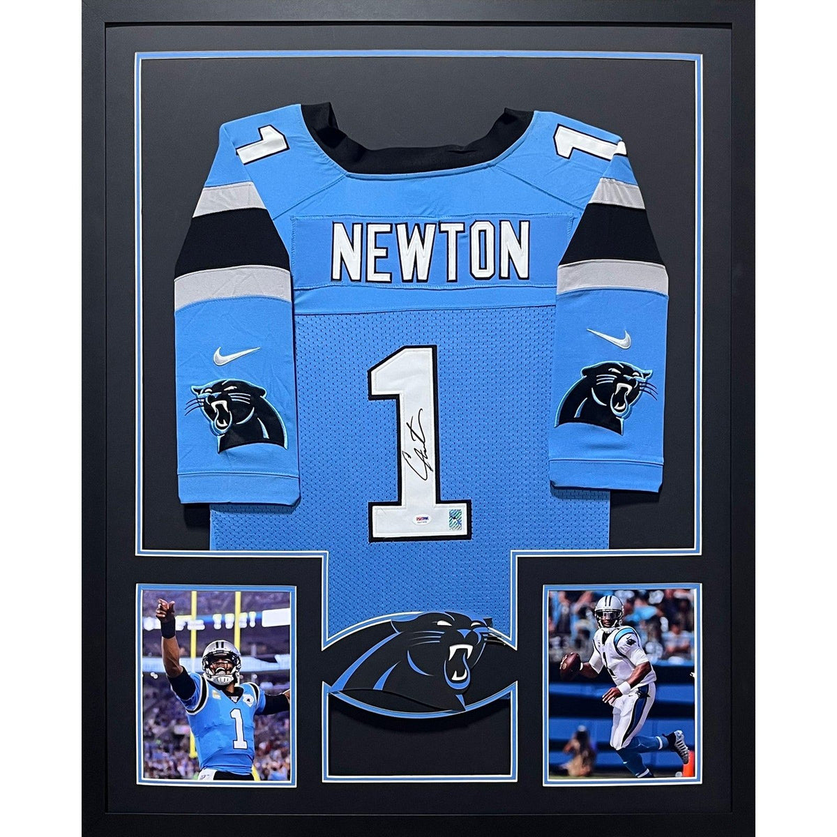 Cam Newton Framed Jersey PSA/DNA Autographed Signed Carolina Panthers
