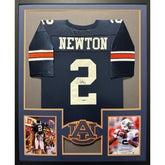 Cam Newton Framed Jersey UpperDeck COA Autographed Signed Auburn