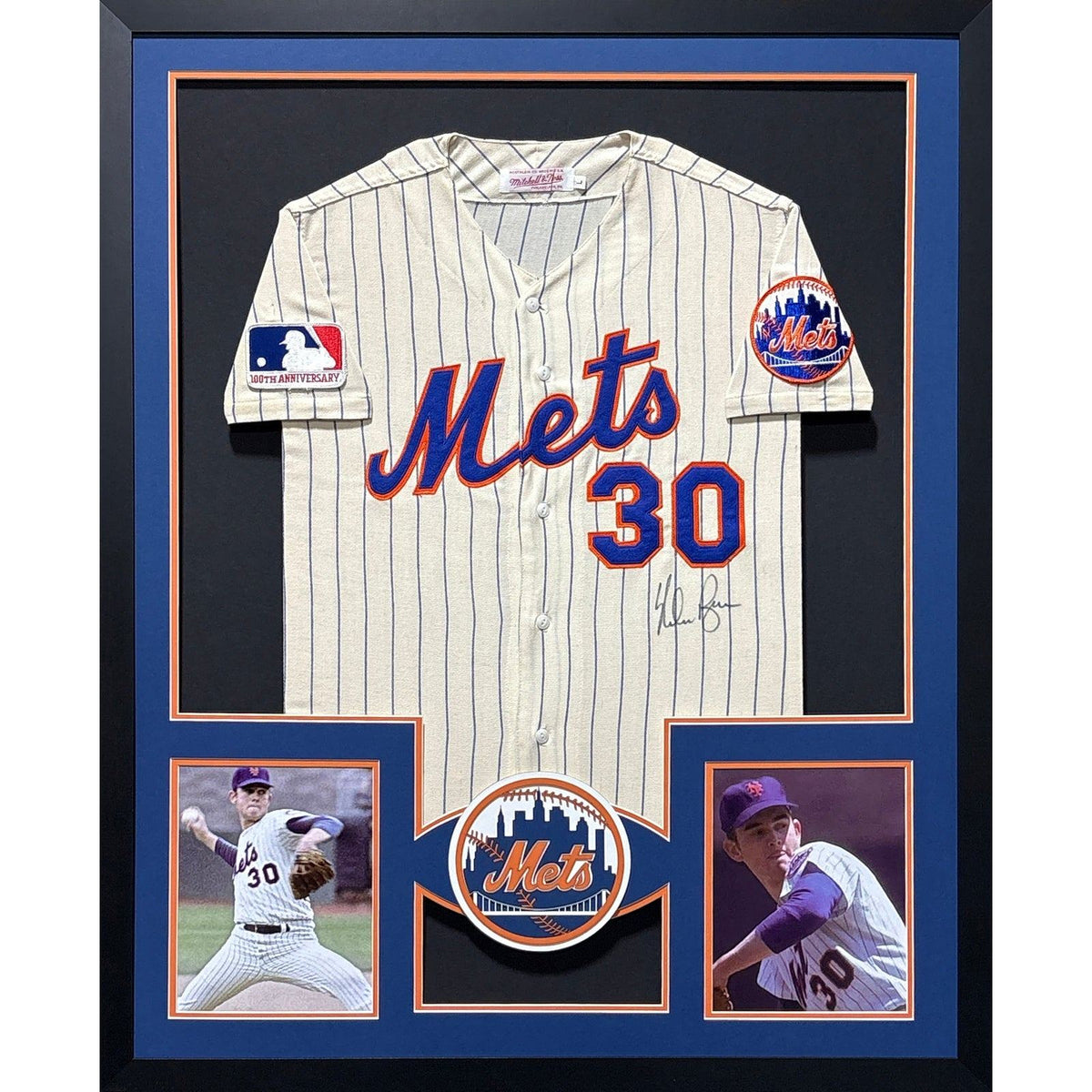 Nolan Ryan Framed Signed Jersey JSA New York Mets Autographed