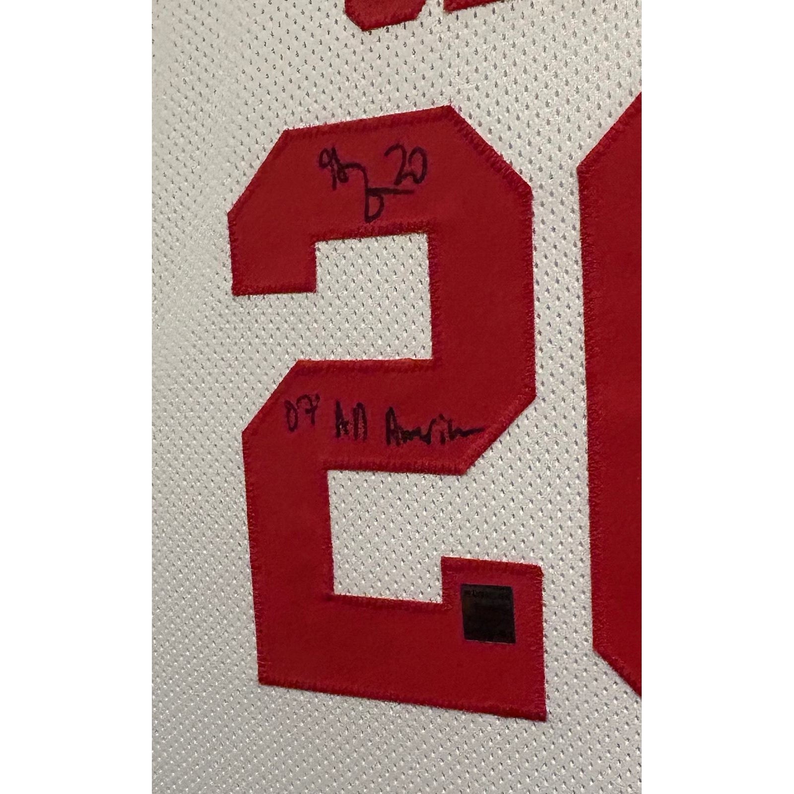 Greg Oden Framed Signed Ohio State Jersey COA Autographed