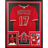 Shohei Ohtani Signed Framed Jersey PSA/DNA Autographed LA L.A. Angels