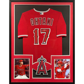 Shohei Ohtani Signed Framed Jersey PSA/DNA Autographed LA L.A. Angels