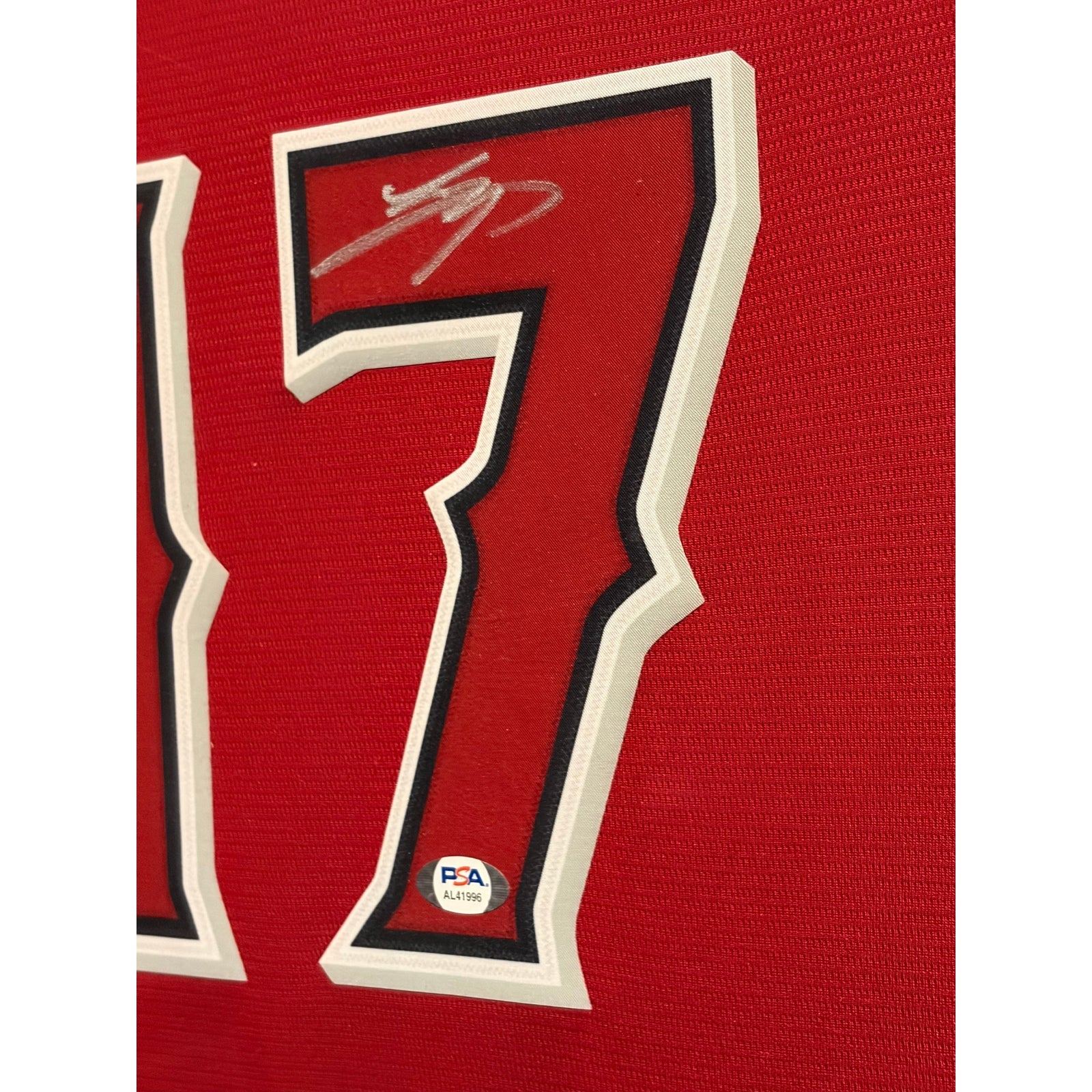 Shohei Ohtani Signed Framed Jersey PSA/DNA Autographed LA L.A. Angels