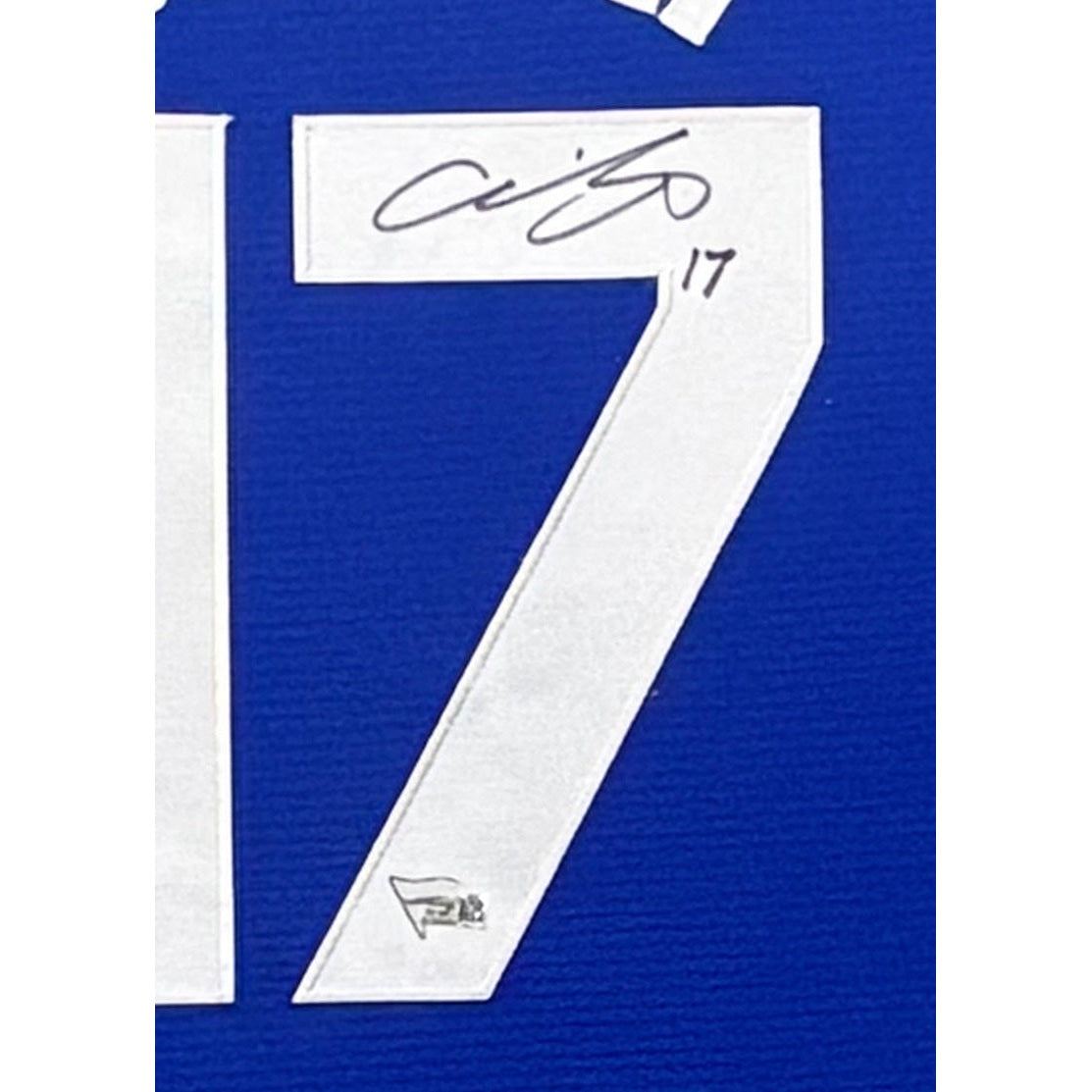 Shohei Ohtani Framed Signed Blue Jersey Fanatics Autographed L.A. Dodgers