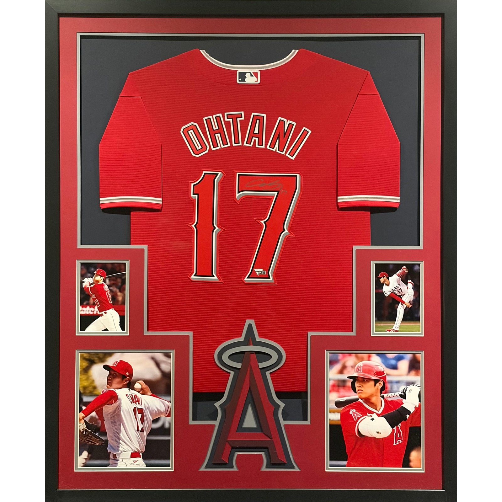 Shohei Ohtani Signed Framed Jersey Fanatics Autographed LA L.A. Angels 4P