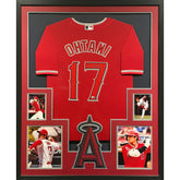 Shohei Ohtani Signed Framed Jersey Fanatics Autographed LA L.A. Angels 4P