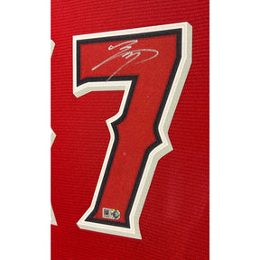 Shohei Ohtani Signed Framed Jersey Fanatics Autographed Los Angeles Angels