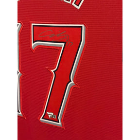 Shohei Ohtani Signed Framed Jersey Fanatics Autographed LA L.A. Angels 4P