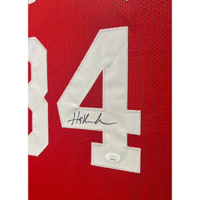 Hakeem Olajuwon Framed Jersey JSA Autographed Signed Houston Rockets 4P