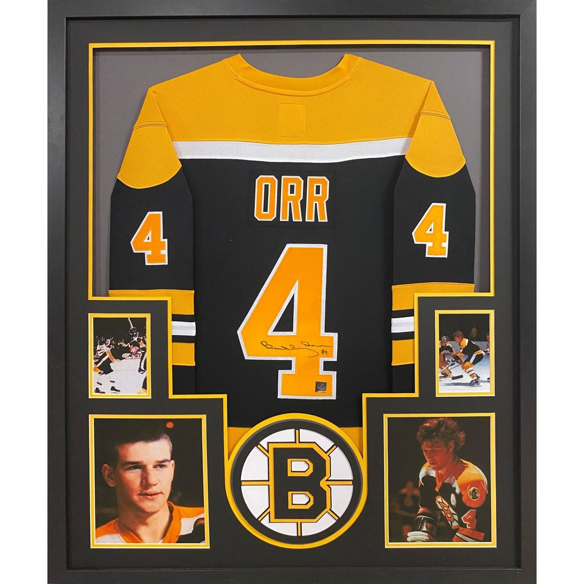 Bobby Orr Signed Framed Jersey Autographed Boston Bruins Great North Road COA