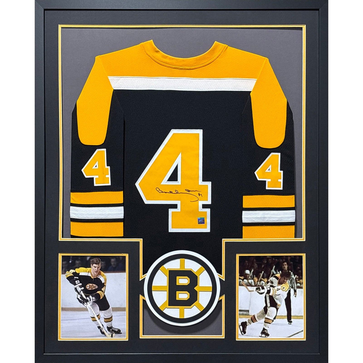 Bobby Orr Signed Framed Jersey Autographed Boston Bruins Great North COA IH