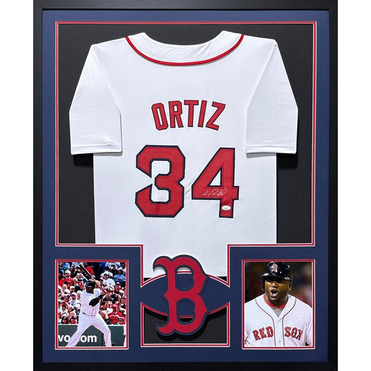 David Ortiz Big Papi Framed Signed Boston Red Sox Jersey JSA Autographed 4P