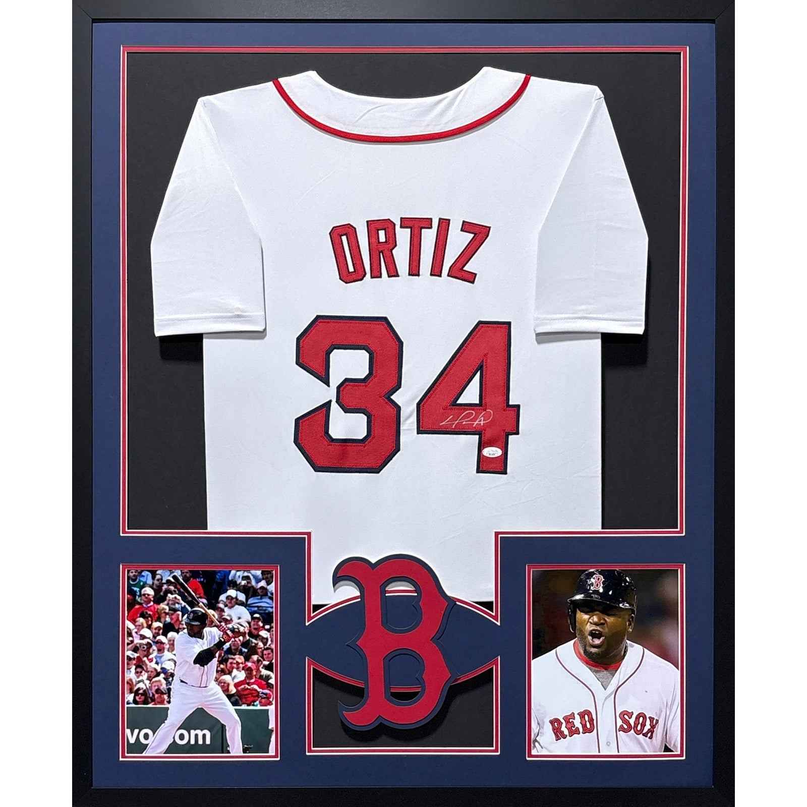 David Ortiz Big Papi Framed Signed Boston Red Sox Jersey JSA Autographed 4P