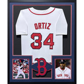 David Ortiz Big Papi Framed Signed Boston Red Sox Jersey JSA Autographed 4P