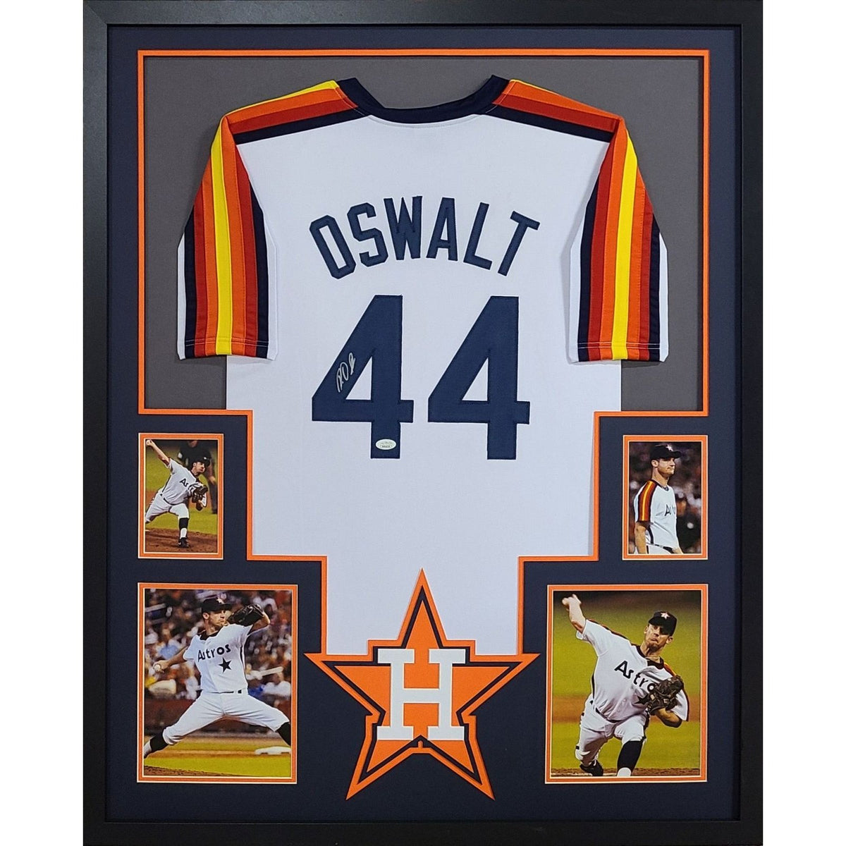 Roy Oswalt Signed Framed Jersey JSA Autographed Houston Astros