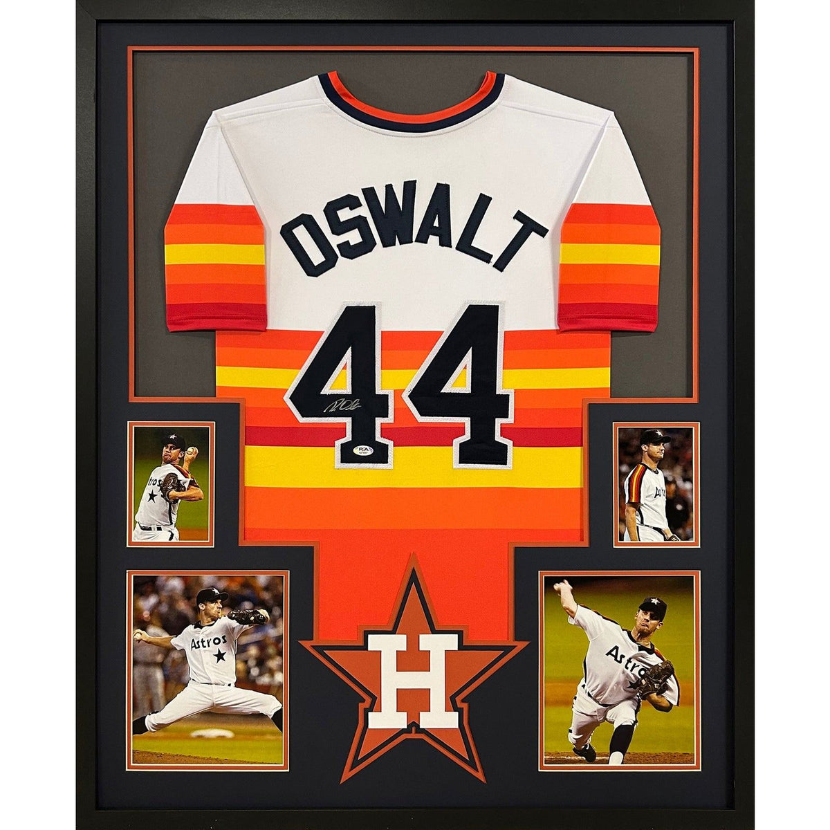 Roy Oswalt Signed Framed Jersey PSA/DNA Autographed Houston Astros