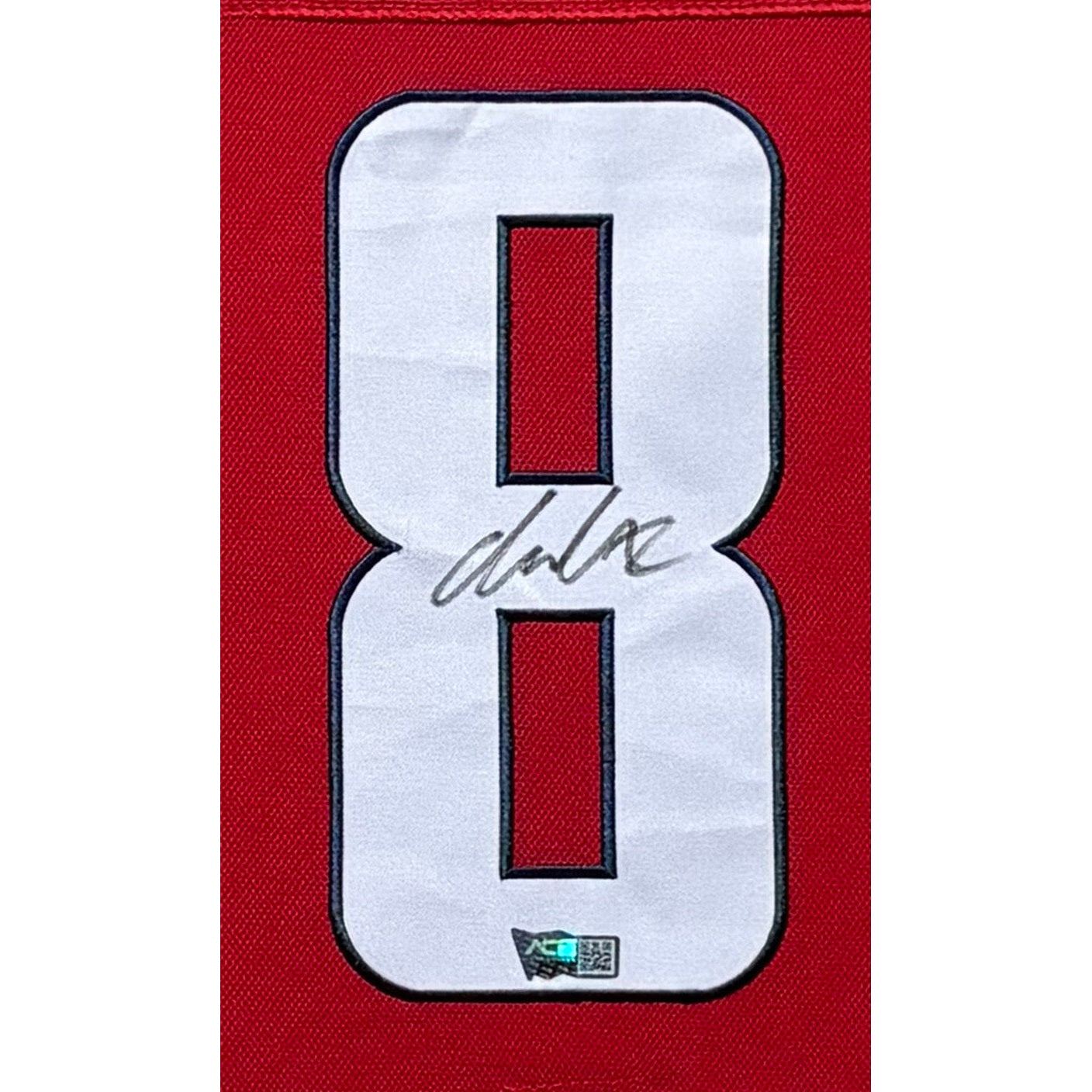 Alexander Ovechkin Framed Signed White Jersey Fanatics Autographed Capitals 2P