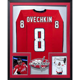 Alexander Ovechkin Framed Signed White Jersey JSA Autographed Capitals