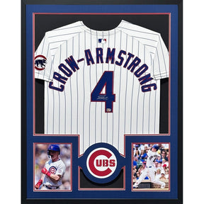 Pete Crow-Armstrong Framed Jersey Beckett Autographed Signed Chicago Cubs IH