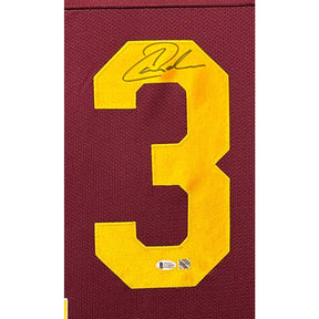 Carson Palmer Signed Framed Maroon Jersey Beckett Autographed USC