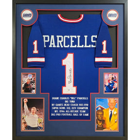 Bill Parcells Framed Signed Jersey PSA/DNA Autographed New York Giants