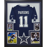 Micah Parsons Framed Signed Jersey Beckett Autographed Dallas Cowboys