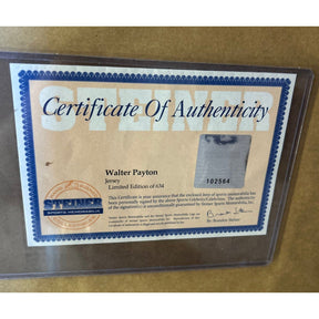 Walter Payton Framed Signed Jersey Chicago Bears Autographed Steiner COA