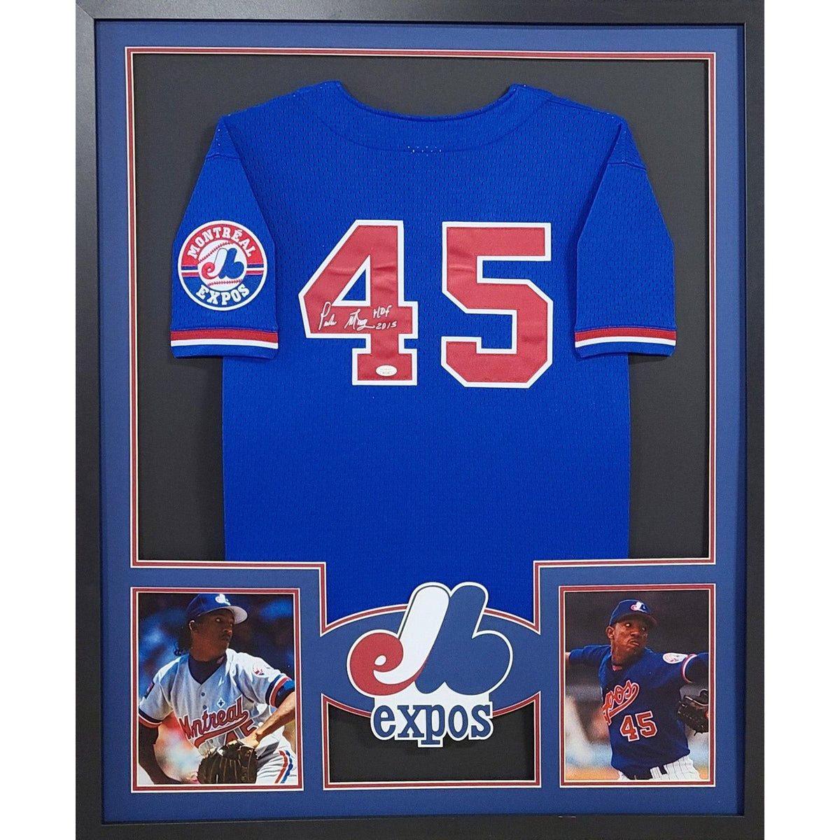 Pedro Martinez Framed Jersey JSA Autographed Signed Montreal Expos Red Sox