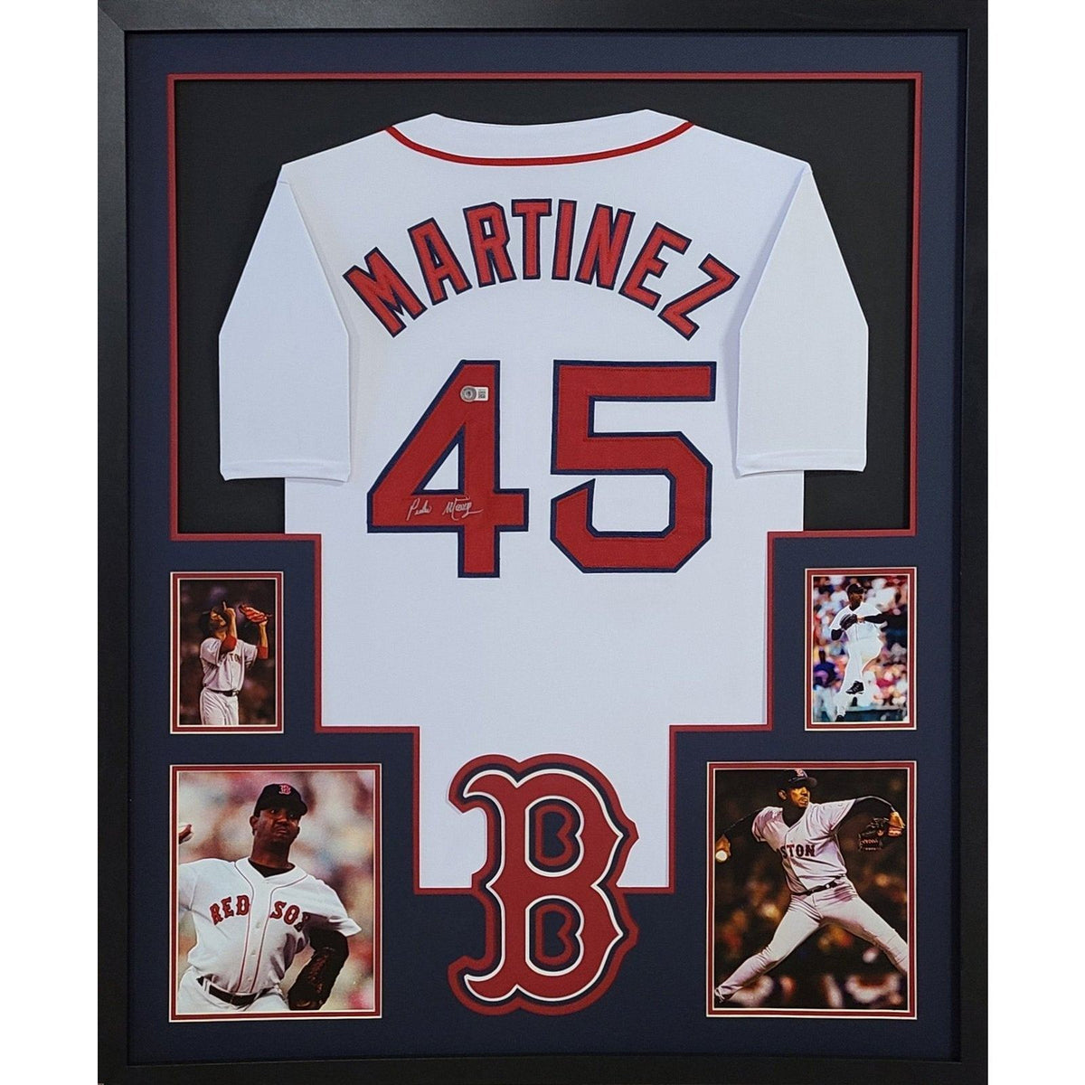 Pedro Martinez Framed Signed Boston Red Sox Jersey Beckett Autographed