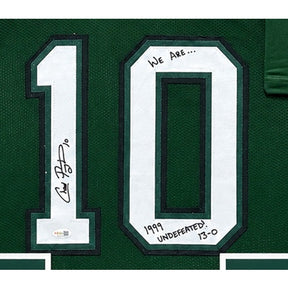 Chad Pennington Framed Signed Jersey JSA COA Autographed Marshall