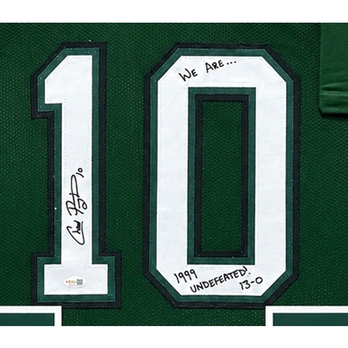 Chad Pennington Framed Signed Jersey JSA COA Autographed Marshall