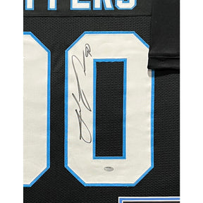 Julius Peppers Signed Black Framed Jersey Autographed Panthers Schwartz