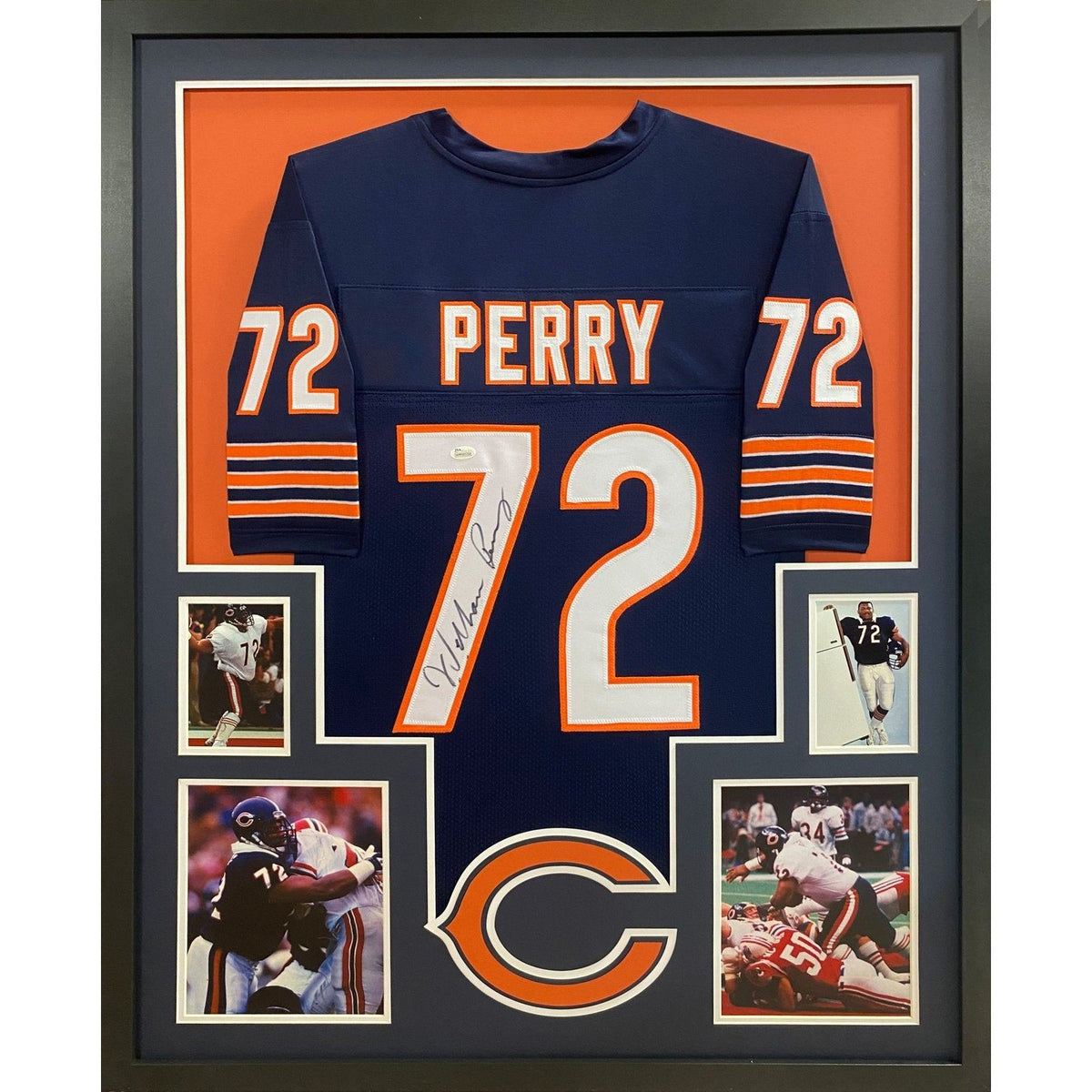 William "Fridge" Perry Framed Signed Jersey JSA Autographed Chicago Bears