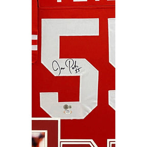 Jason Peters Framed Signed Nebraska Jersey Beckett Autographed
