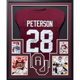 Adrian Peterson Framed Signed Jersey JSA Autographed Oklahoma PC